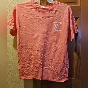 Wisconsin Badgers Coral Short-Sleeve T-Shirt